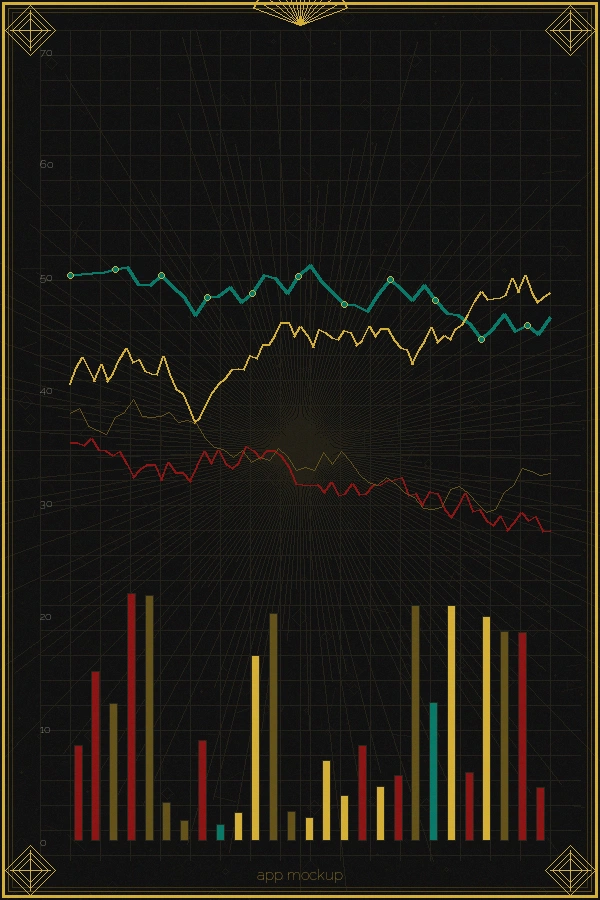 快乐8移动端走势图APP界面展示